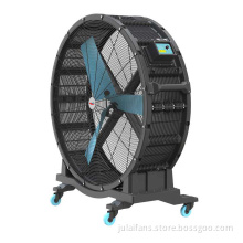 Mobile industrial floor mounted large fan